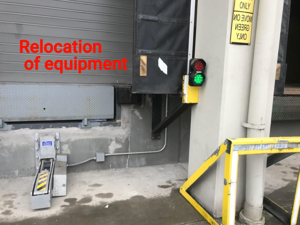 relocation of equipment