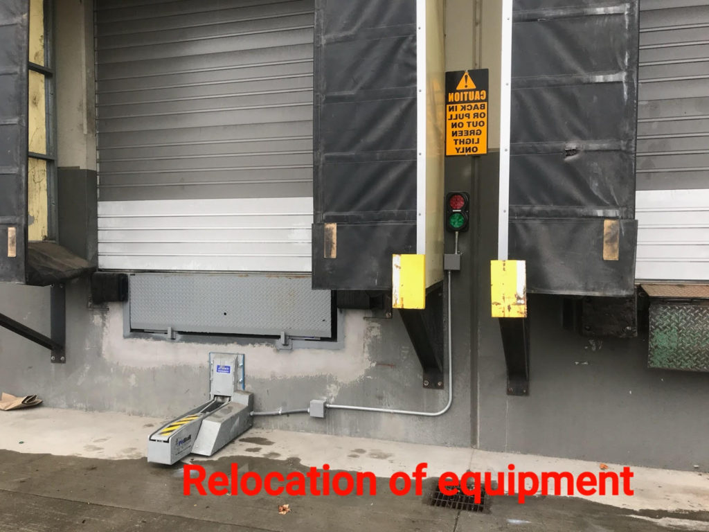 Relocation of Equipment
